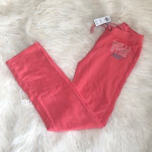 Hollister pink jogger pants